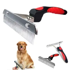 Tsxurepaw 711181573176 Dog Brushes For Grooming Large Dogs Undercoat Rake Long Hair Pet Comb