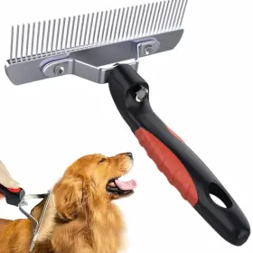 711181858068 TSXUREPAW Undercoat Rake Dog Brush Anti Slip