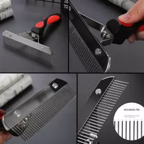 983649323720 TSXUREPAW Dog Brushes Hair Rake Pet Comb #3