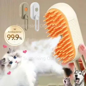 313039941931 TURBO-ROOFINDS Cat Dog Pet Spray Massage Brush #2