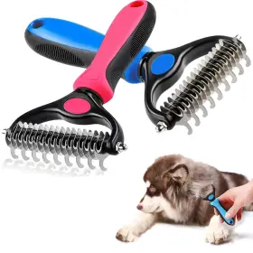 313050884828 TURBO-ROOFINDS Dog Deshedding Brush Pet Shedding #2