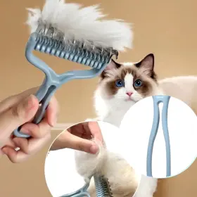 313099264223 TURBO-ROOFINDS Cat Brush Fur Knot Cutter Pets #3