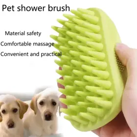 Comb TURBO-ROOFINDS Pet Bath Brush Rubber Hair Removal Dog #2