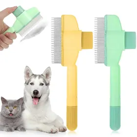 656550 TYQOUR Pet Hair Removal Comb Flea Cats Dogs