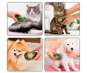 445036780749 UCALEZ Steam Brush Cat Dog Deshedding Pet Hair