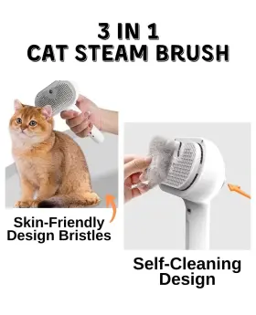 198168351550 UDERAB Cat Steam Brush Spray Usb Rechargeab Kit #2