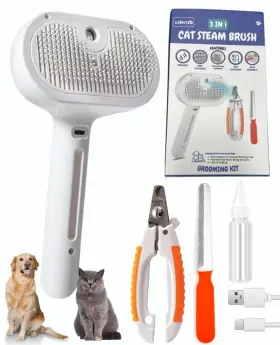198168351550 UDERAB Cat Steam Brush Spray Usb Rechargeab Kit