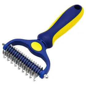 747607506503 UDERUI Double Shedding Pet Brush Dematting Rake