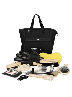 766925013807 UEEMPH Horse Brushes Storage Bag Hor Kit
