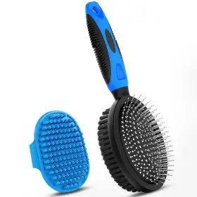 445031626677 UGNEL Dog Tools Double Bath Brush Shedding Suit