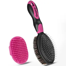 744110856248 UGNEL Dog Tools Double Bath Brush Shedding Suit
