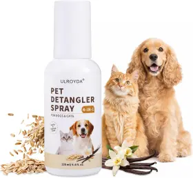 URD-0018 ULROYDA Dog Detangler Dematting Spray Leave Coats