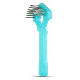 850000506985 UNTANGLER Mini Rake Double Row Rotating Aquablue #2