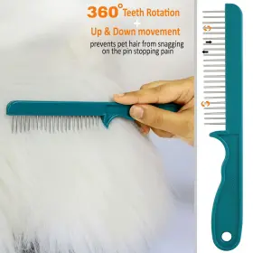850031529144 UNTANGLER Groom Combs Rotating Painless Mat #2