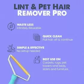 CLEANER-PRO-1 UPROOT LINT LLC Hair Remover Cat Dog Fabric #2