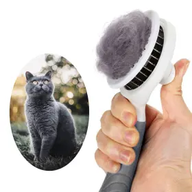 445026541589 CAT Brush Pets Skin Cleaning Slicker Massage