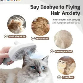 313056995900 USA-VIRALFINDS Spray Cat Brush Shedding Steam #2