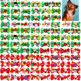 445011738703 USA-VIRALFINDS Dog Hair Bows Pet Christmas Plaid #2