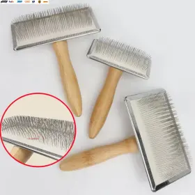 445016174179 USA-VIRALFINDS Dog Comb Solid Wood Brush Pet Cat #2