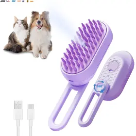 445037140108 USA-VIRALFINDS Cat Steam Brush Shedding Handle