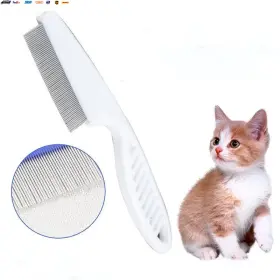 G833 USA-VIRALFINDS Flea Comb Dog Cat Hair Removal Brush Por #2