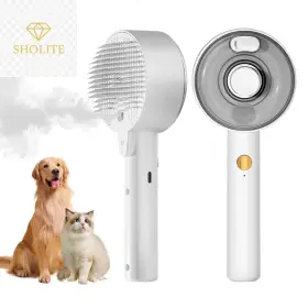 445001497498 USTRIS Cat Brush Steam Shedding Cleaning