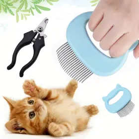 Shvk V-COOL LIVAT Groom Massage Painless Deshedding Comb Cats