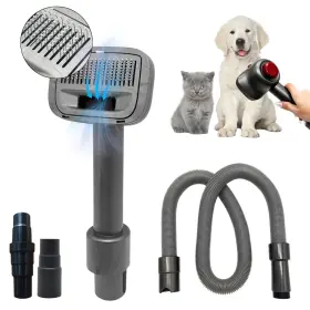 PET02 VACEXT Pet Hair Brush Vacuum Dogs Cats Extension