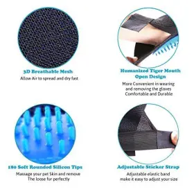4346786713 VENICARE Pet Glove Gentle Deshedding Brush Hair #3