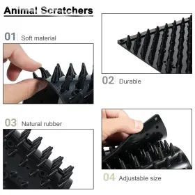 783647689431 VENSHUN Livestock Scratcher Set Silicone Brush #2