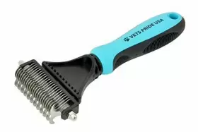 784672391764 VETS PRIDE USA Deshedding Brush Double Blade Gro