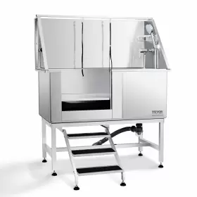 BXGCWYG50ZKMFIRH5 VEVOR Pet Dog Bath Tub Steel Wash Station