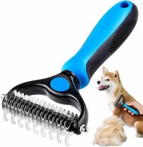 746131818236 VIGIME Undercoat Rake Cats Dog Shedding Brush