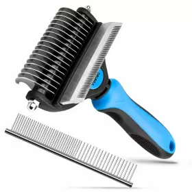 796103955940 VIRETEC Dog Deshedding Brush Pet Undercoat Rake