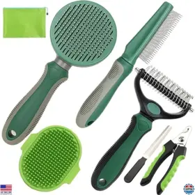 B0CTBV1GRP VISIT THE KUEIOX STORE Pet Deshedding Brush Set