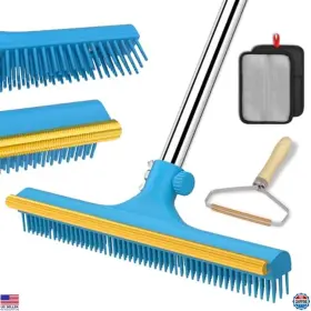 B0FJRNFMVJ VISIT THE MUPAPI STORE Carpet Rake Pet Hair Broom