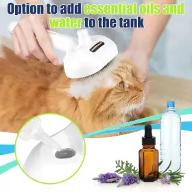 313103894866 VODOLO Cat Steam Brush Rechargeable Steamy Hair #3