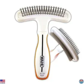 B00292BRCC WAHL Pet Rake Shedding Blade Dogs Cats Double Row