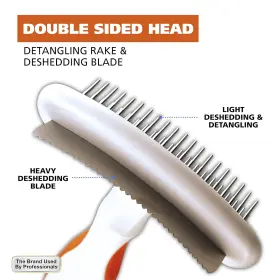 858424 WAHL CLIPPER CORP Combination Double Row Pet Rake Hair #2