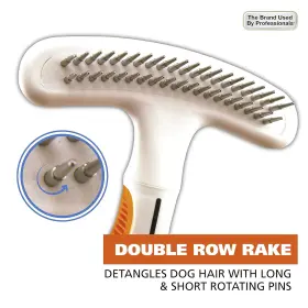 858424 WAHL CLIPPER CORP Combination Double Row Pet Rake Hair #3