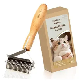 WAN-1 WANCIVBY Undercoat Rake Dog Brush Dematting Comb Cat