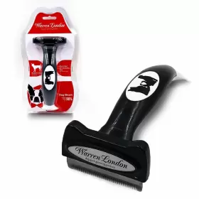 850024496187 WARREN LONDON Deshedding Dog Brush Steel Tool