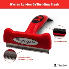 850024496194 WARREN LONDON Deshedding Dog Brush Steel Tool #3