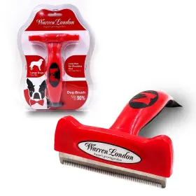 850024496224 WARREN LONDON Deshedding Dog Brush Steel Tool