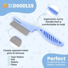 065017206048 WE LOVE DOODLES Dog Comb Flea Tear Stain Remover #2
