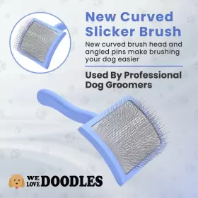 065017206062 WE LOVE DOODLES Dog Slicker Brush Pet Hair #3