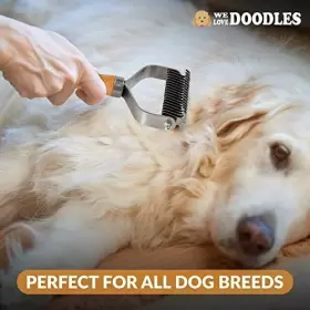 196852108022 WE LOVE DOODLES Pet Dematting Comb Dogs Cats #3