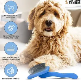 Wldlargeslicker WE LOVE DOODLES Dog Slicker Brush Doodle Pet #2