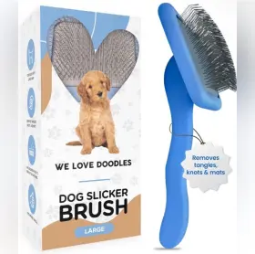 Wldlargeslicker WE LOVE DOODLES Dog Slicker Brush Doodle Pet