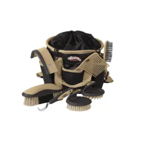Weaver Equine B00edo0kw2 Horse Grooming Kit 7-piece Brush Set Organizer Tote Bag